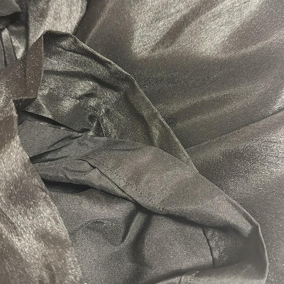 Anthropologie Hutch Satin Bow Detail Jumpsuit Black Sz Medium Evening Party Chic - Picture 11 of 13